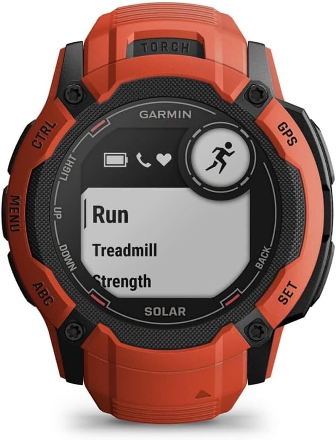 Garmin Instinct 2X, Solar - Montre GPS Robuste et connectée – Flame Red – Boîtier 50 mm – Image 4