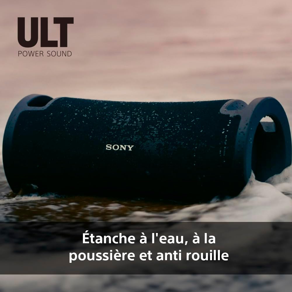 Sony ULT Field 7 - Enceinte Portable sans Fil Bluetooth ULT Power Sound, Modes Son Deep Bass & Attack Bass, HP X Balanced, 30h d'autonomie, IP67, Waterproof, Eclairage LED, entrée Mic, Guitare - Noir – Image 2