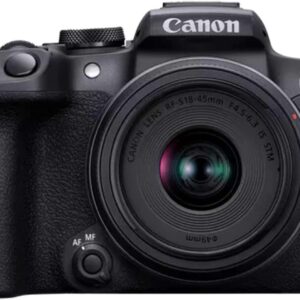 Canon EOS R10 Appareil Photo Hybride Format APS-C 24 Mpixels Noir Plus Objectif Canon RF-S 18-45mm F4.5-6.3 is STM Standard