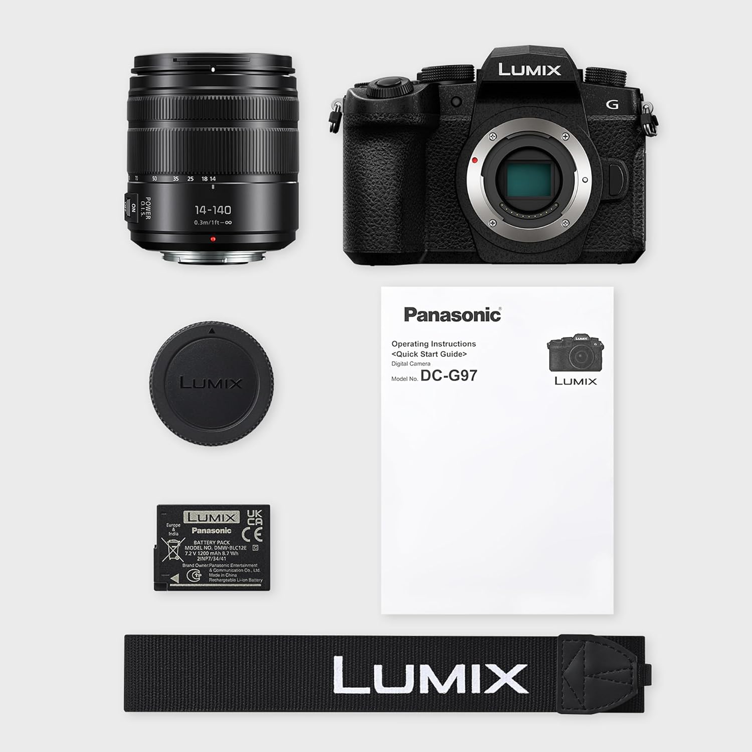 Panasonic Lumix G97 | Appareil Photo Hybride + Objectif Lumix 14-140mm (Capteur 4/3 20MP, Double stabilisation, Viseur OLED Vidéo 4K illimité, Vlog-L, Wi-FI, Bluetooth, Tropicalisé) Noir – Image 6