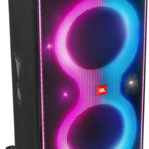 JBL PartyBox710 – Enceinte de Soirée Bluetooth portable au basses profondes avec lumières intégrées – Design étanche IPX4 – Roues robustes – Noir