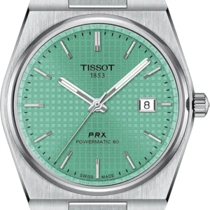 81LyljuB5AL._AC_SX679_ Tissot PRX Powermatic 80 Montre automatique avec boîtier en acier inoxydable 316L Gris, gris, Contemporain