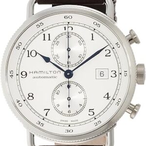 Hamilton Kaki H77706553 Montre pour Homme avec Bracelet en Cuir Marron 44 mm, Sangles